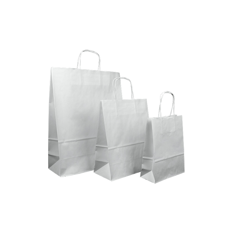 Sacs papier en kraft blanc